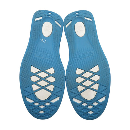 Currier Blue Leather Low Top Athletic Shoes