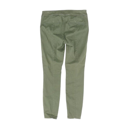 Green Solid Dress Pants