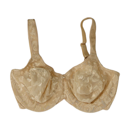Beige Floral Bra