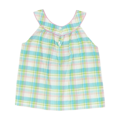 Blue Plaid Blouse