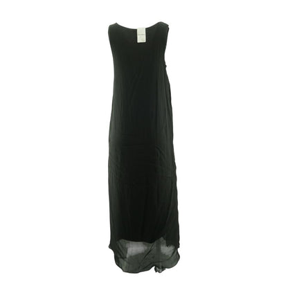 Black Solid Maxi Dress