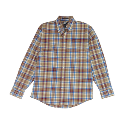 Multi Plaid Long Sleeve Button Down