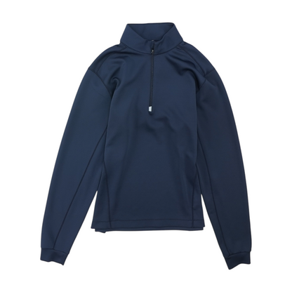 Navy Solid 1/4 Zip Pullover
