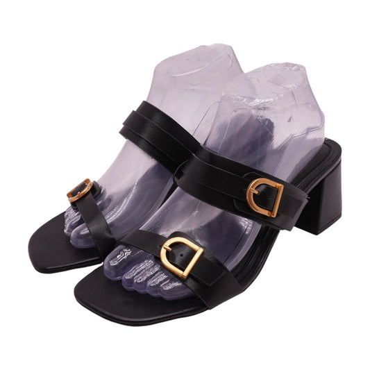 Black Heeled Sandals