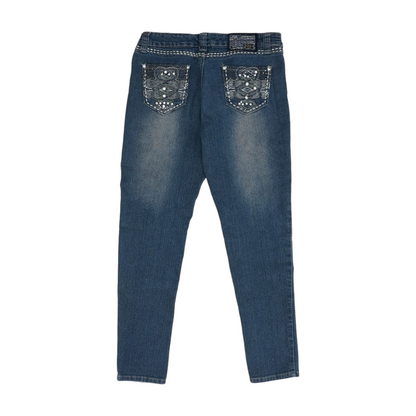 Blue Tapered Jeans