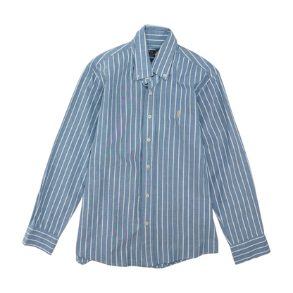 Blue Striped Long Sleeve Button Down