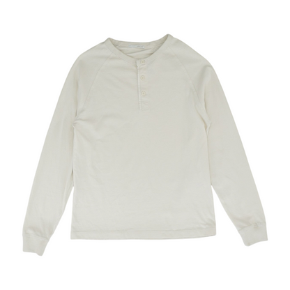 Ivory Solid Henley T-Shirt