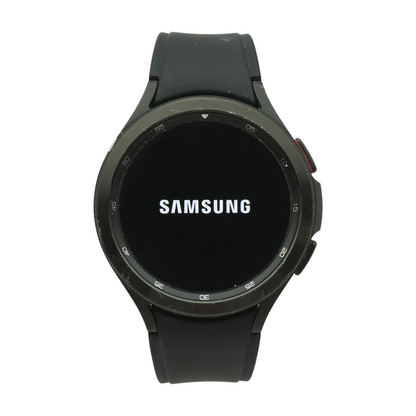 46mm Galaxy Watch4 Classic Black Smartwatch Black Band Small