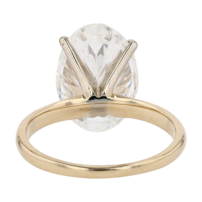 4 ctw 14K Yellow Gold Lab Grown Diamond Engagement Ring – Image 3
