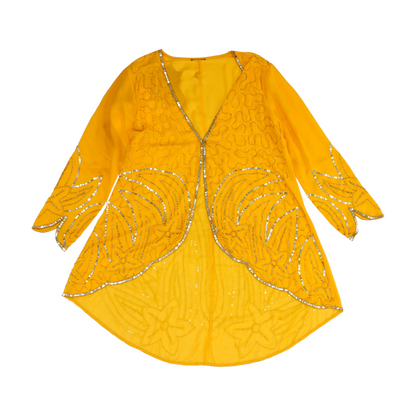 Yellow Solid Pant Set