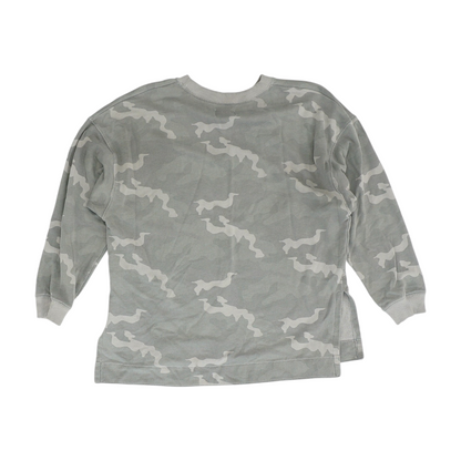 Gray Camo Sweatshirt Pullover