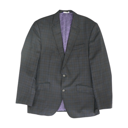 Navy Plaid Sport Coat