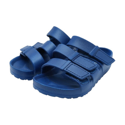 Bowie Blue Athletic Slides