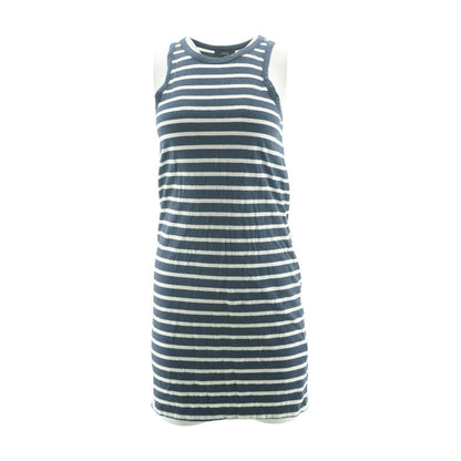 Navy Striped Mini Dress