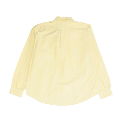 Yellow Solid Long Sleeve Button Down