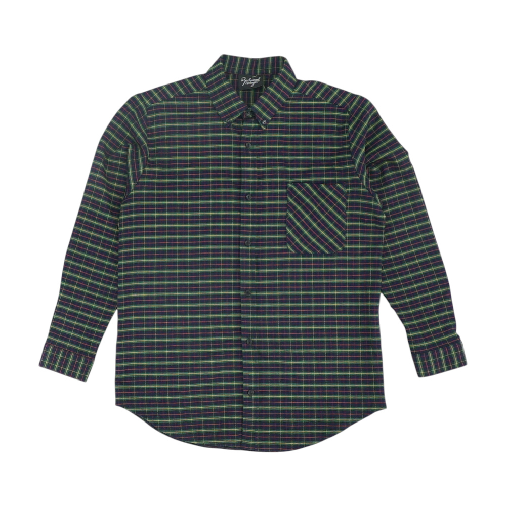 Multi Plaid Flannel Button Down
