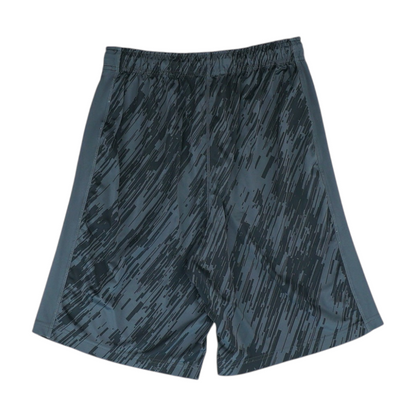 Black Abstract Active Shorts
