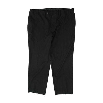 Black Striped Regular Pants