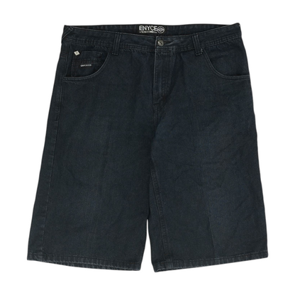Navy Denim Shorts
