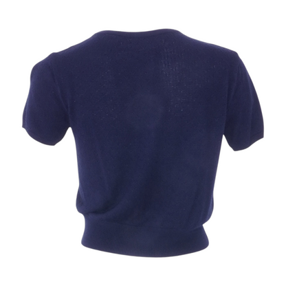 Navy Cardigan Sweater