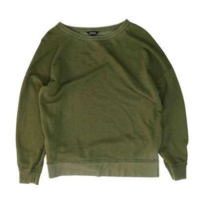 Green Solid Sweatshirt Pullover