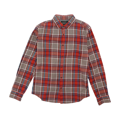 Red Plaid Flannel Button Down