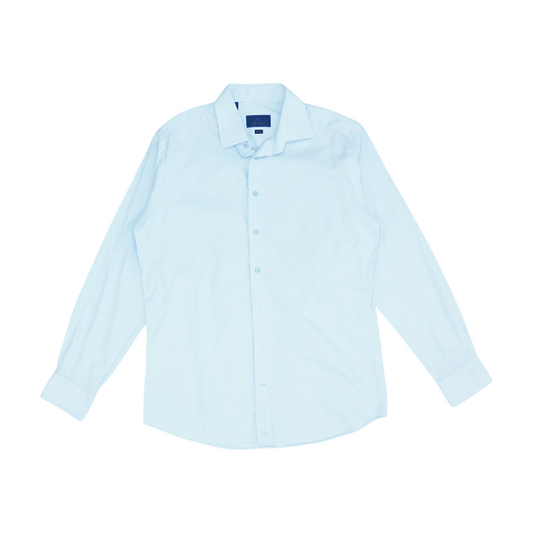 Blue Print Long Sleeve Button Down