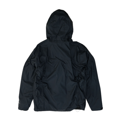 Black Solid Rain Jacket