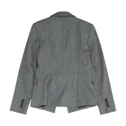 Gray Print Blazer