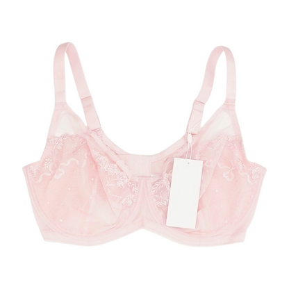 Pink Floral Bra