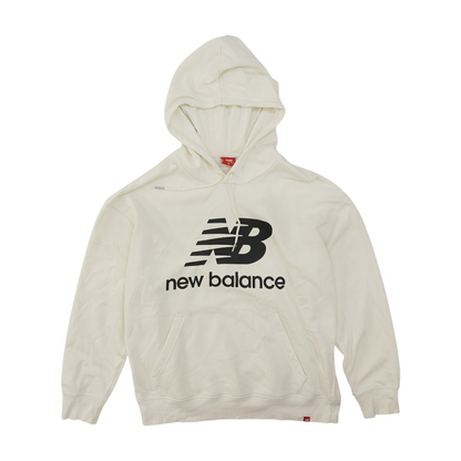 White Solid Hoodie Pullover