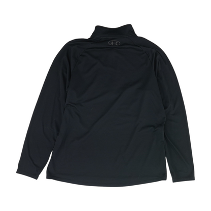 Black Solid 1/4 Zip Pullover