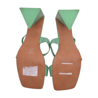 Green Block Heels
