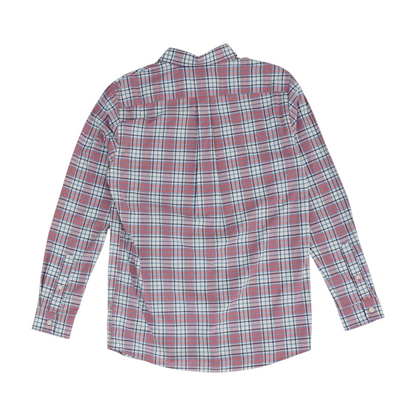 Red Check Long Sleeve Button Down