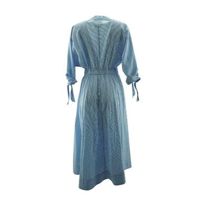 Blue Striped Maxi Dress