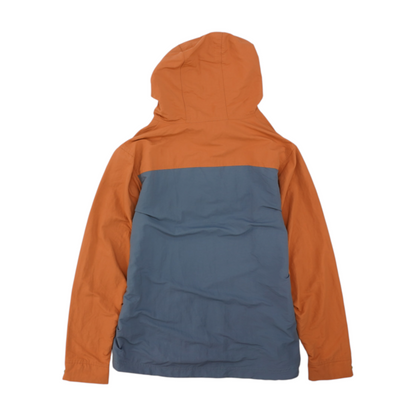 Blue Color Block Hoodie Pullover