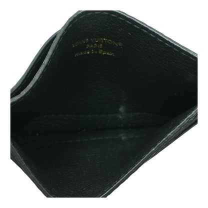 Double Card Holder Low Key in Black