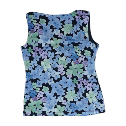 Navy Floral Blouse
