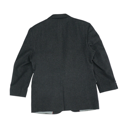 Vintage Charcoal Short Solid Sport Coat
