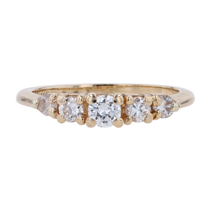 1/2 ctw 14K Yellow Gold Diamond Engagement Ring