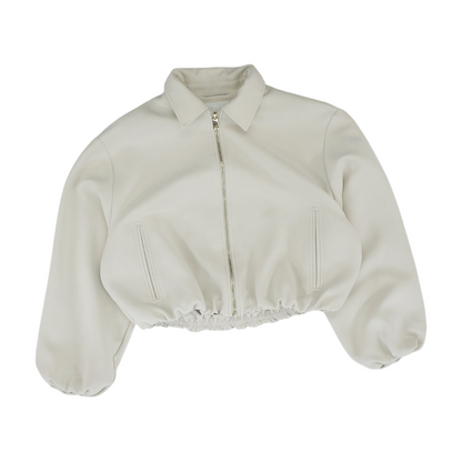 Cream Solid Jacket