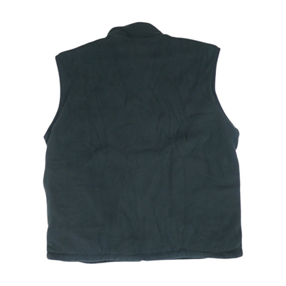 Black Solid Casual Vest