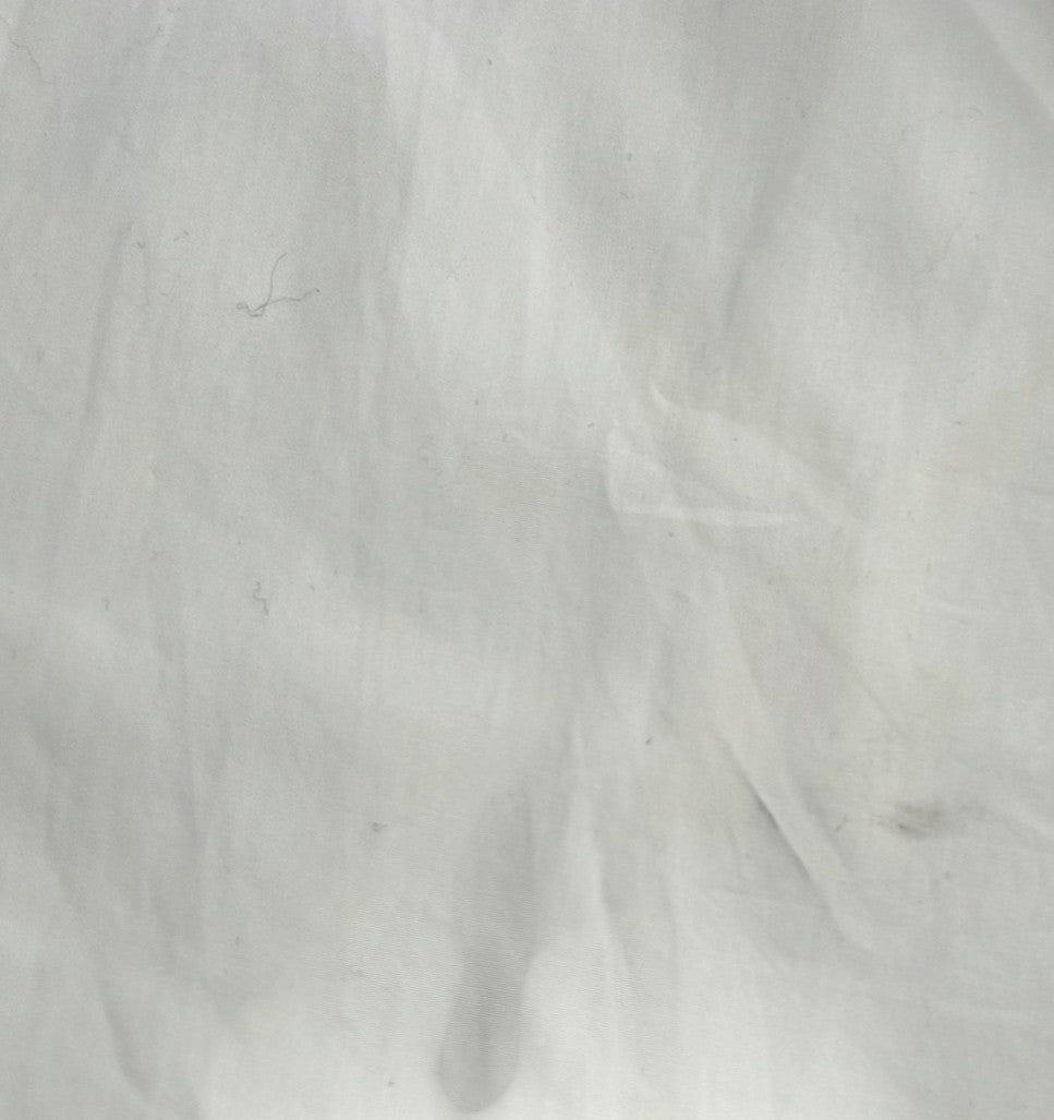 White Solid Long Sleeve Button Down