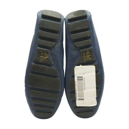 Navy Leather Loafer Dress Shoes
