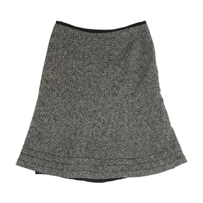 Black Chevron Mini Skirt