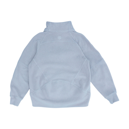 Brown Solid 1/4 Zip Pullover