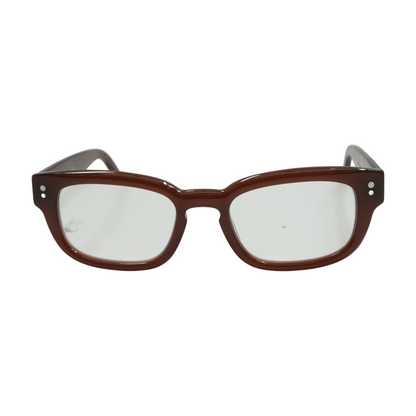 Brown Reiner W Rectangle Prescription Eyewear