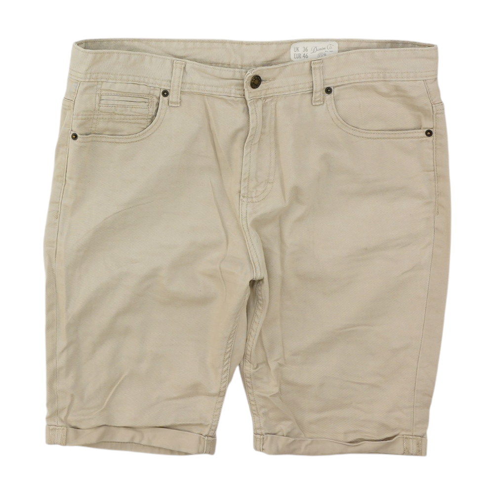 Denim & Co. Beige Active Shorts – Image 1