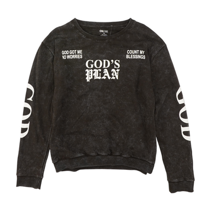 Brown Plus Solid Sweatshirt Pullover