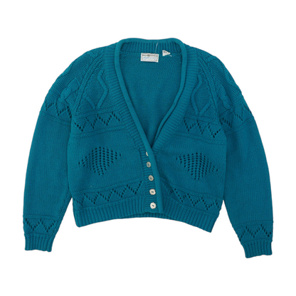 Vintage Blue Cardigan Sweater